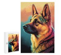 Jigsaw Puzzle for Teenagerss 1000 PCS German Shepherd Dogs Adult Puzzles Relax Games Pattern Assembly Parent-child Interaction 1000 PCS