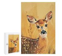 Jigsaw Puzzle for Teenagerss 1000 PCS Golden Fawn Jigsaw for Adults Hands-on Game Wall Art Difficult And Challenge 1000 PCS