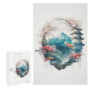 Jigsaw Puzzle for Teenagerss 1000 PCS Japanese Iconic 4 Adult Puzzles Relax Games Pattern Assembly Parent-child Interaction 1000 PCS