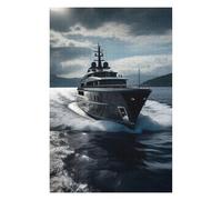 Jigsaw Puzzle for Teenagerss 1000 PCS Luxury Yacht Adult Jigsaw Puzzle Toy Wall Decor Difficult Hard Unique Gifts for Birthday And Christmas 1000 PCS