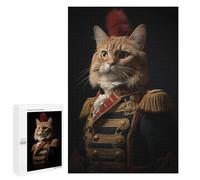 Jigsaw Puzzle for Teenagerss 1000 PCS Napoleon Orange Tabby Cat Adult Puzzles Relax Games Pattern Assembly Parent-child Interaction 1000 PCS