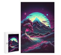 Jigsaw Puzzle for Teenagerss 1000 PCS Neon Mountain Dreamscape -1 Jigsaw for Adults Hands-on Game Wall Art Difficult And Challenge 1000 PCS