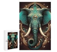 Jigsaw Puzzle for Teenagerss 1000 PCS Ornate Elephant Artwork Jigsaw for Adults Hands-on Game Wall Art Difficult And Challenge 1000 PCS