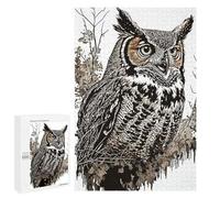 Jigsaw Puzzle for Teenagerss 1000 PCS Owl Splatter Adult Puzzles Relax Games Pattern Assembly Parent-child Interaction 1000 PCS