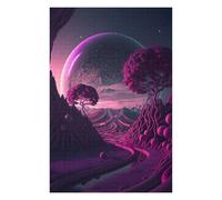 Jigsaw Puzzle for Teenagerss 1000 PCS Purple Planet Landscape Adult Jigsaw Puzzle Toy Wall Decor Difficult Hard Unique Gifts for Birthday And Christmas 1000 PCS