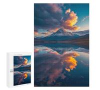 Jigsaw Puzzle for Teenagerss 1000 PCS Reflected Mountain Majesty Adult Puzzles Relax Games Pattern Assembly Parent-child Interaction 1000 PCS