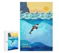 Jigsaw Puzzle for Teenagerss 1000 PCS Save The Oceans Collage Puzzle for Adults Relax Games Perfect Decoration Birthday And Unique Gifts 1000 PCS