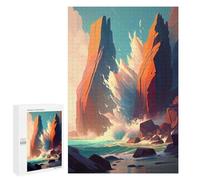 Jigsaw Puzzle for Teenagerss 1000 PCS Volcanic Eruption Scene Jigsaw for Adults Hands-on Game Wall Art Difficult And Challenge 1000 PCS