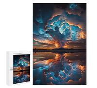 Jigsaw Puzzle for Teenagerss 1000 PCS Volcanic Reflections in The Sky Jigsaw for Adults Hands-on Game Wall Art Difficult And Challenge 1000 PCS
