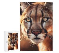 Jigsaw Puzzle for Teenagerss 1000 PCS Wild Cat Close-Up Jigsaw for Adults Hands-on Game Wall Art Difficult And Challenge 1000 PCS