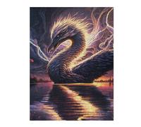 Jigsaw Puzzle for Teenagerss 1000pcs(52x38cm) Art Swan Jigsaw Puzzle Family Game Pattern Assembly Unique Gifts for Birthday And Christmas 1000pcs(52x38cm)