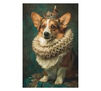 Jigsaw Puzzle for Teenagerss 1000pcs(75x50cm) Royal Corgi Portrait Jigsaw Puzzle Family Game Pattern Assembly Unique Gifts for Birthday And Christmas 1000pcs(75x50cm)