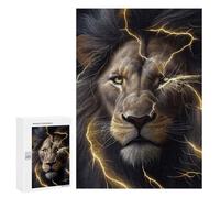 Jigsaw Puzzle for Teenagerss 300 PCS Angry Lion Face Animal Puzzle for Adults Relax Games Perfect Decoration Birthday And Unique Gifts 300 PCS