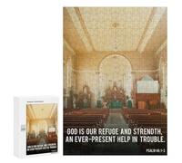 Jigsaw Puzzle for Teenagerss 300 PCS Church Quote Bible Adult Puzzles Relax Games Pattern Assembly Parent-child Interaction 300 PCS