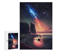 Jigsaw Puzzle for Teenagerss 300 PCS Cosmic Sunset Landscape Adult Puzzles Relax Games Pattern Assembly Parent-child Interaction 300 PCS