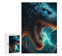 Jigsaw Puzzle for Teenagerss 300 PCS Dragon's Breath of Fire Jigsaw for Adults Hands-on Game Wall Art Difficult And Challenge 300 PCS