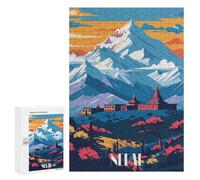 Jigsaw Puzzle for Teenagerss 300 PCS Himalayan Majesty Puzzle for Adults Relax Games Perfect Decoration Birthday And Unique Gifts 300 PCS