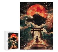 Jigsaw Puzzle for Teenagerss 300 PCS Japanese Dream Landscape Adult Puzzles Relax Games Pattern Assembly Parent-child Interaction 300 PCS