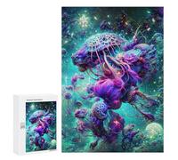 Jigsaw Puzzle for Teenagerss 300 PCS Jellyfish Dreamscape Jigsaw for Adults Hands-on Game Wall Art Difficult And Challenge 300 PCS