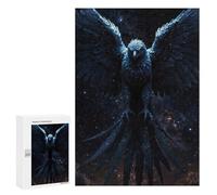 Jigsaw Puzzle for Teenagerss 300 PCS Lone Eagle Soars Night Sky Puzzle for Adults Relax Games Perfect Decoration Birthday And Unique Gifts 300 PCS