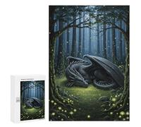 Jigsaw Puzzle for Teenagerss 300 PCS Sleeping Dragon in Quiet Forest Puzzle for Adults Relax Games Perfect Decoration Birthday And Unique Gifts 300 PCS