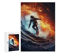 Jigsaw Puzzle for Teenagerss 300 PCS Space Surfer Adult Puzzles Relax Games Pattern Assembly Parent-child Interaction 300 PCS