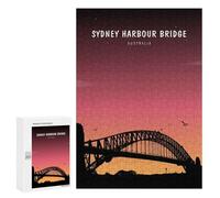 Jigsaw Puzzle for Teenagerss 300 PCS SYDNEY HARBOUR BRIDGE Puzzle for Adults Relax Games Perfect Decoration Birthday And Unique Gifts 300 PCS