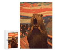 Jigsaw Puzzle for Teenagerss 300 PCS The Scream Capybara Adult Puzzles Relax Games Pattern Assembly Parent-child Interaction 300 PCS
