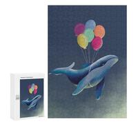 Jigsaw Puzzle for Teenagerss 300 PCS Whale Hello There Puzzle for Adults Relax Games Perfect Decoration Birthday And Unique Gifts 300 PCS