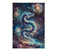 Jigsaw Puzzle for Teenagerss 38x26cm/1000pcs Celestial Stardust Dragon Jigsaw for Adults Hands-on Game Staycation Kill Time Birthday And Unique Gifts 38x26cm/1000pcs