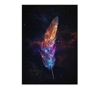 Jigsaw Puzzle for Teenagerss 38x26cm/1000pcs Magical Feather Jigsaw for Adults Hands-on Game Staycation Kill Time Birthday And Unique Gifts 38x26cm/1000pcs