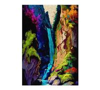 Jigsaw Puzzle for Teenagerss 38x26cm/1000pcs Rainbow Waterfall in Fantasy Forest Puzzles for Adults Toy Wall Decor Presents for Women Unique Gifts for Birthday And Christmas 38x26cm/1000pcs