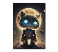 Jigsaw Puzzle for Teenagerss 38x26cm/1000pcs Steampunk Cat Moon-2 Jigsaw for Adults Hands-on Game Staycation Kill Time Birthday And Unique Gifts 38x26cm/1000pcs
