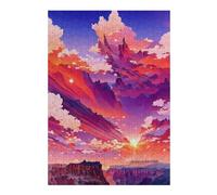 Jigsaw Puzzle for Teenagerss 38x26cm/1000pcs Sunset Canyon Dreamscape Jigsaw for Adults Hands-on Game Wall Decoration Unique Gifts for Birthday And Christmas 38x26cm/1000pcs
