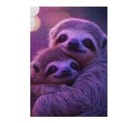Jigsaw Puzzle for Teenagerss 38x26cm/1000pcs Two Sloths Hugging Adult Puzzles Brain Teaser Game Difficult Challenge Unique Gifts for Birthday And Christmas 38x26cm/1000pcs