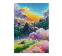 Jigsaw Puzzle for Teenagerss 38x26cm/1000pcs Whimsical Sunset Landscape -1 Jigsaw for Adults Hands-on Game Wall Decoration Unique Gifts for Birthday And Christmas 38x26cm/1000pcs
