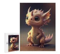 Jigsaw Puzzle for Teenagerss 500 PCS Adorable Baby Dragon Artwork -1 Jigsaw for Adults Hands-on Game Wall Art Difficult And Challenge 500 PCS