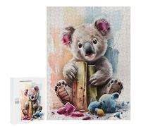 Jigsaw Puzzle for Teenagerss 500 PCS Adorable Koala Puzzle for Adults Relax Games Perfect Decoration Birthday And Unique Gifts 500 PCS
