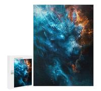 Jigsaw Puzzle for Teenagerss 500 PCS Blue Ice Dragon Adult Puzzles Relax Games Pattern Assembly Parent-child Interaction 500 PCS