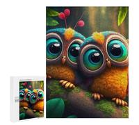 Jigsaw Puzzle for Teenagerss 500 PCS Colorful Forest Owls Jigsaw for Adults Hands-on Game Wall Art Difficult And Challenge 500 PCS