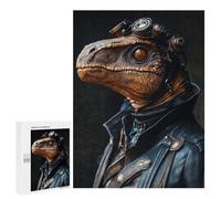 Jigsaw Puzzle for Teenagerss 500 PCS Cool Steampunk Dinosaur Puzzle for Adults Relax Games Perfect Decoration Birthday And Unique Gifts 500 PCS