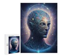 Jigsaw Puzzle for Teenagerss 500 PCS Cosmic Mind Portrait Jigsaw for Adults Hands-on Game Wall Art Difficult And Challenge 500 PCS