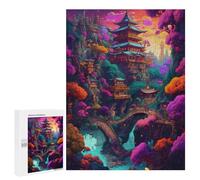 Jigsaw Puzzle for Teenagerss 500 PCS Enchanted Asian Landscape Jigsaw for Adults Hands-on Game Wall Art Difficult And Challenge 500 PCS