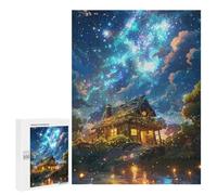 Jigsaw Puzzle for Teenagerss 500 PCS Enchanted Forest Cabin Jigsaw for Adults Hands-on Game Wall Art Difficult And Challenge 500 PCS
