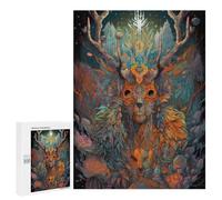 Jigsaw Puzzle for Teenagerss 500 PCS Forest Spirit A Mystical Portrait Jigsaw Puzzle Family Games For Family Fun Birthday And Unique Gifts 500 PCS