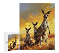 Jigsaw Puzzle for Teenagerss 500 PCS Kangaroo Trio Jigsaw for Adults Hands-on Game Wall Art Difficult And Challenge 500 PCS