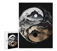 Jigsaw Puzzle for Teenagerss 500 PCS Mountains Yin Yang Jigsaw for Adults Hands-on Game Wall Art Difficult And Challenge 500 PCS