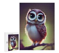 Jigsaw Puzzle for Teenagerss 500 PCS Whimsical Owl Artwork Jigsaw for Adults Hands-on Game Wall Art Difficult And Challenge 500 PCS