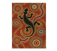 Jigsaw Puzzle for Teenagerss 52x38cm/1000pcs Aboriginal Art Lizard Puzzles for Adults Anti-Stress Toys Wall Art Parent-child Interaction 52x38cm/1000pcs