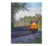 Jigsaw Puzzle for Teenagerss 52x38cm/1000pcs CSX Train South Carolina Jigsaw for Adults Hands-on Game Staycation Kill Time Birthday And Unique Gifts 52x38cm/1000pcs